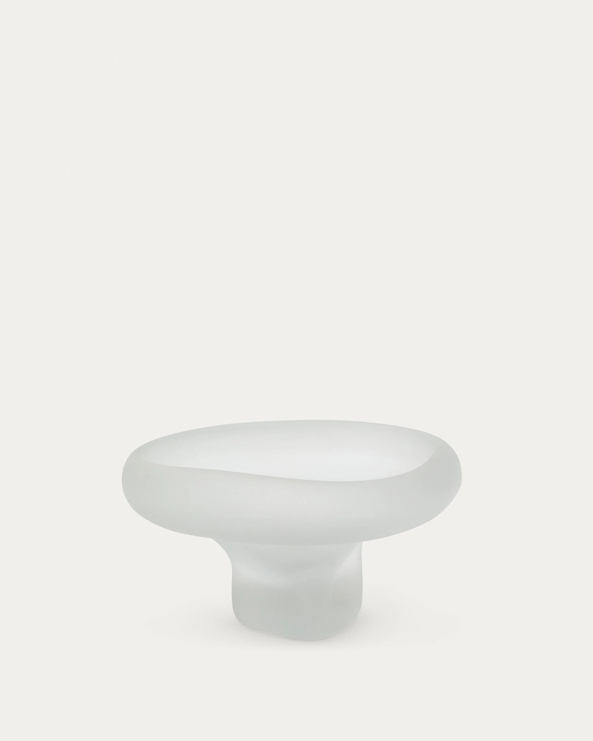 Ondaro frosted glass centrepiece 15cm