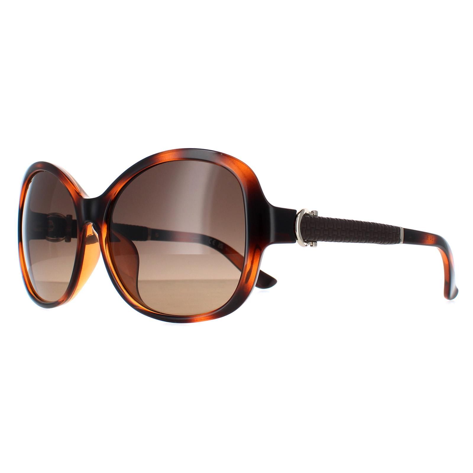 Salvatore Ferragamo Butterfly Tortoise Brown Gradient SF744SLA