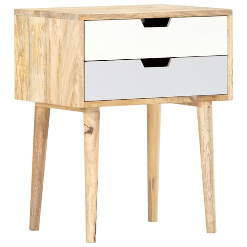 NNEVL Bedside Cabinet 47x35x59 cm Solid Wood Mango