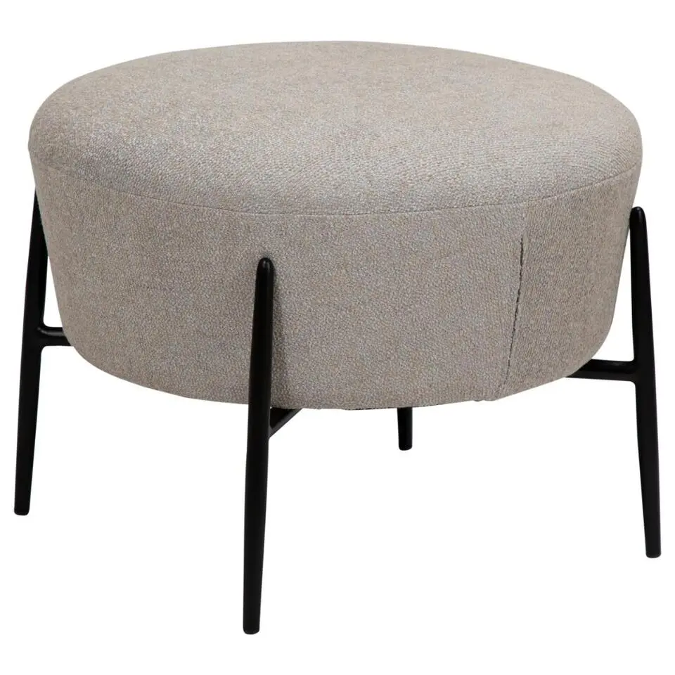 Hioshop Orbit Dan-Form poef boucl&eacute; lichtgrijs