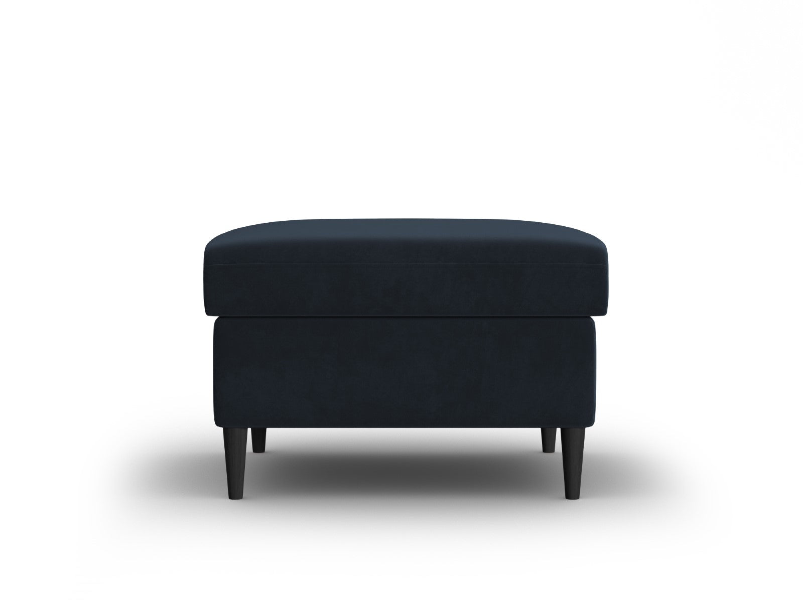 Cosmopolitan Design Poef Kyoto flueel donkerblauw - 70x70x45cm