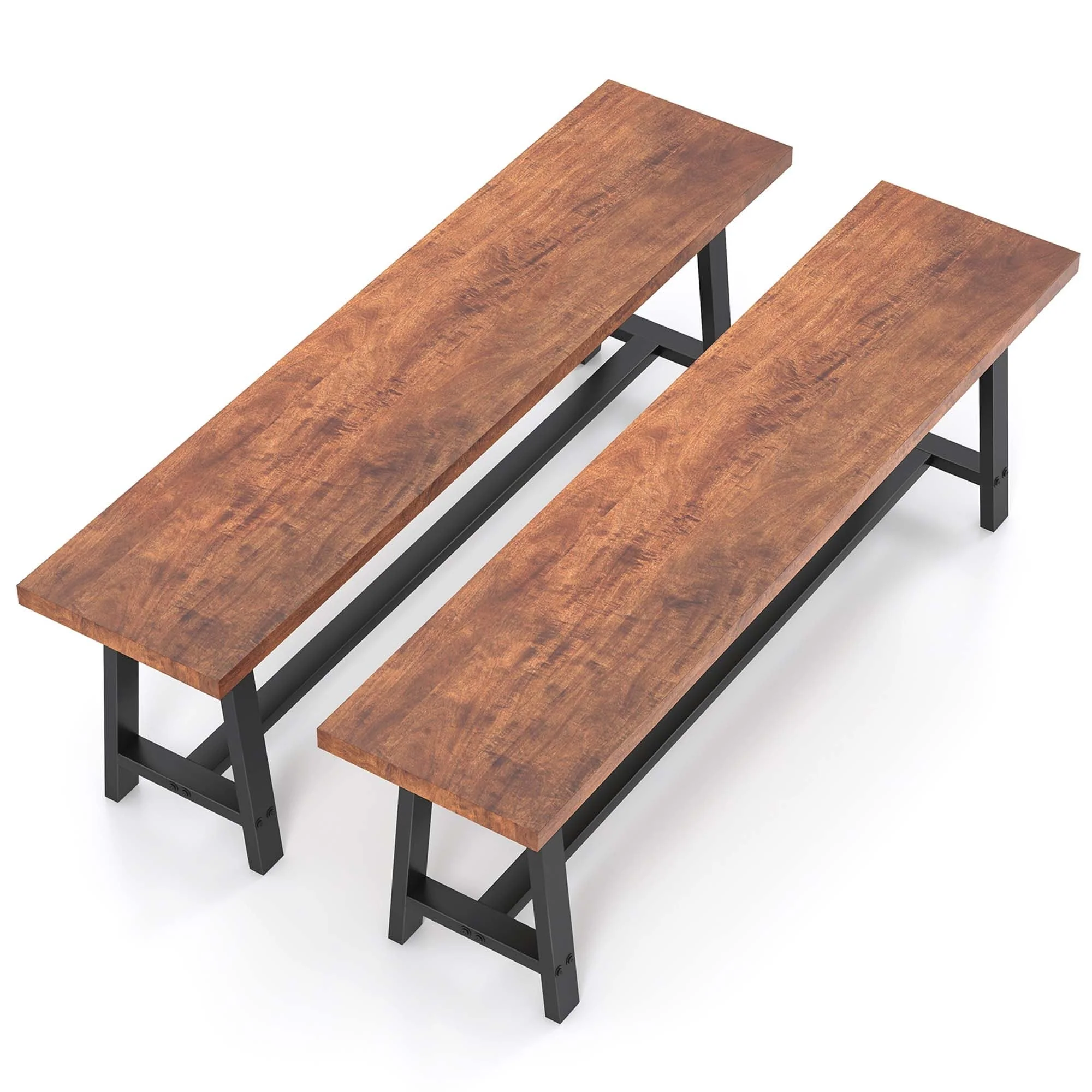 Costway 1/2 PCS 60 Dining Bench 3 Person Entryway Shoe Bench with