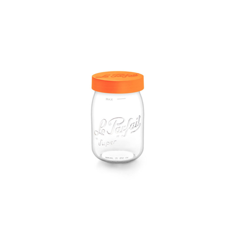 Bocal en verre Color Vis orange 1 L LE PARFAIT