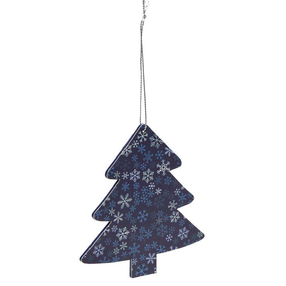 Décoration de No&euml;l en bois à suspendre L10x10 cm