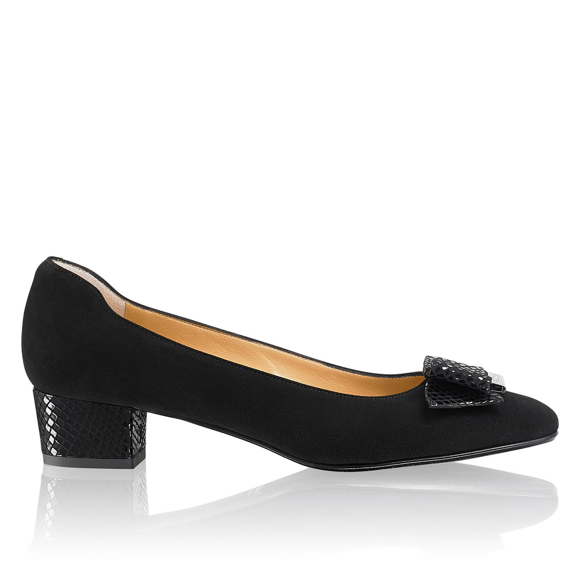 Russell & Bromley BOWLINE Mid Heel Bow Court