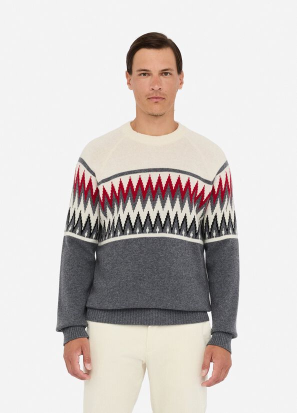 Maglia in lana jacquard