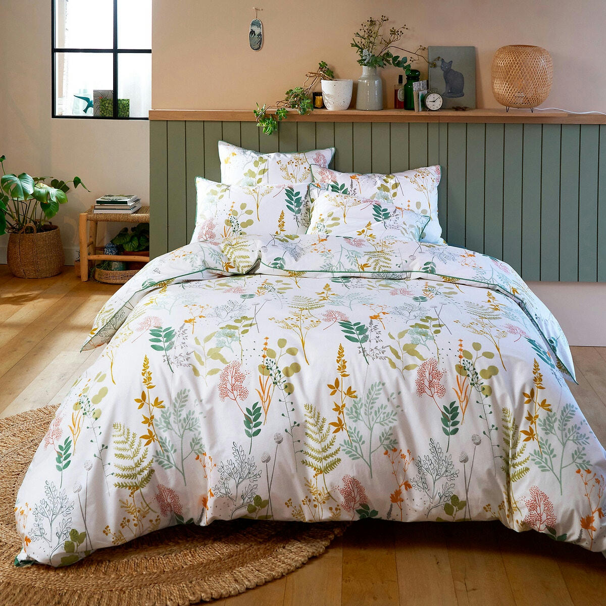 Drap plat percale de coton, Herbarium