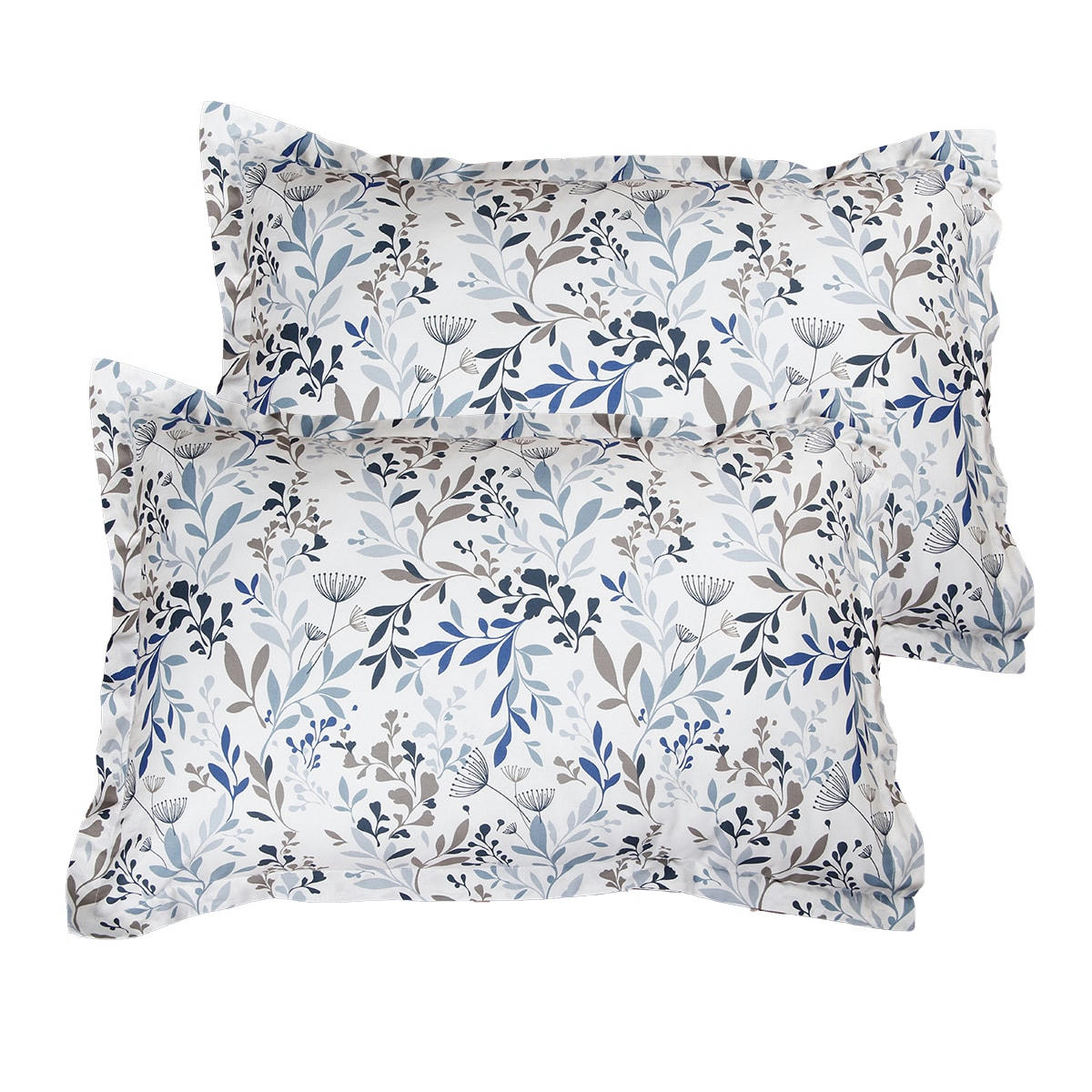 RAMIELLE - Lot de 2 Taies d'oreiller 50x70 cm coton