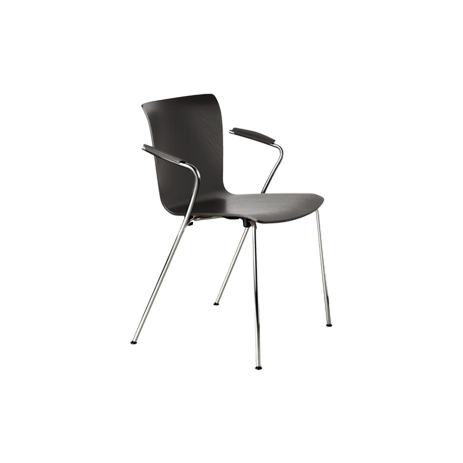 Vico Duo&trade; VM111 spisebordsstol, sortmalet ask/krom