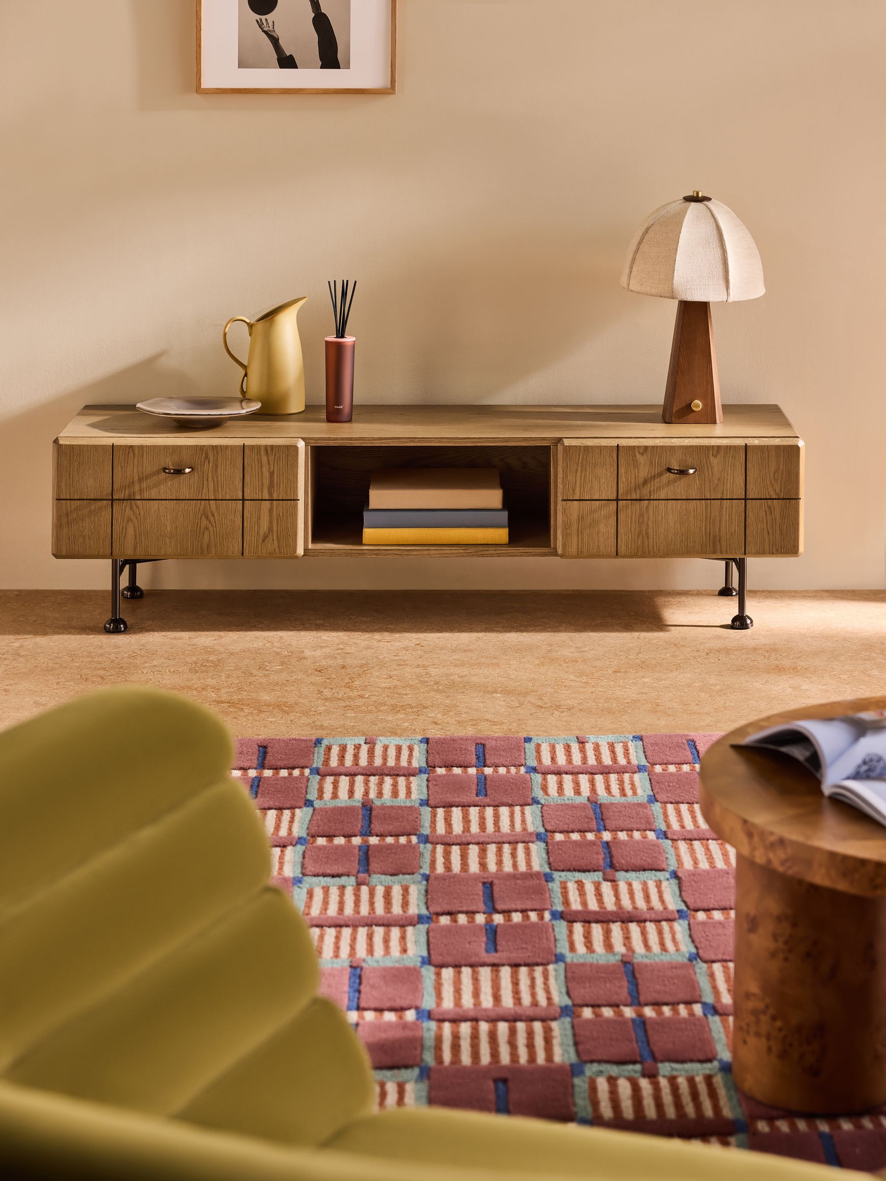Corin Up to 55 Inch Wide TV Unit in Oak