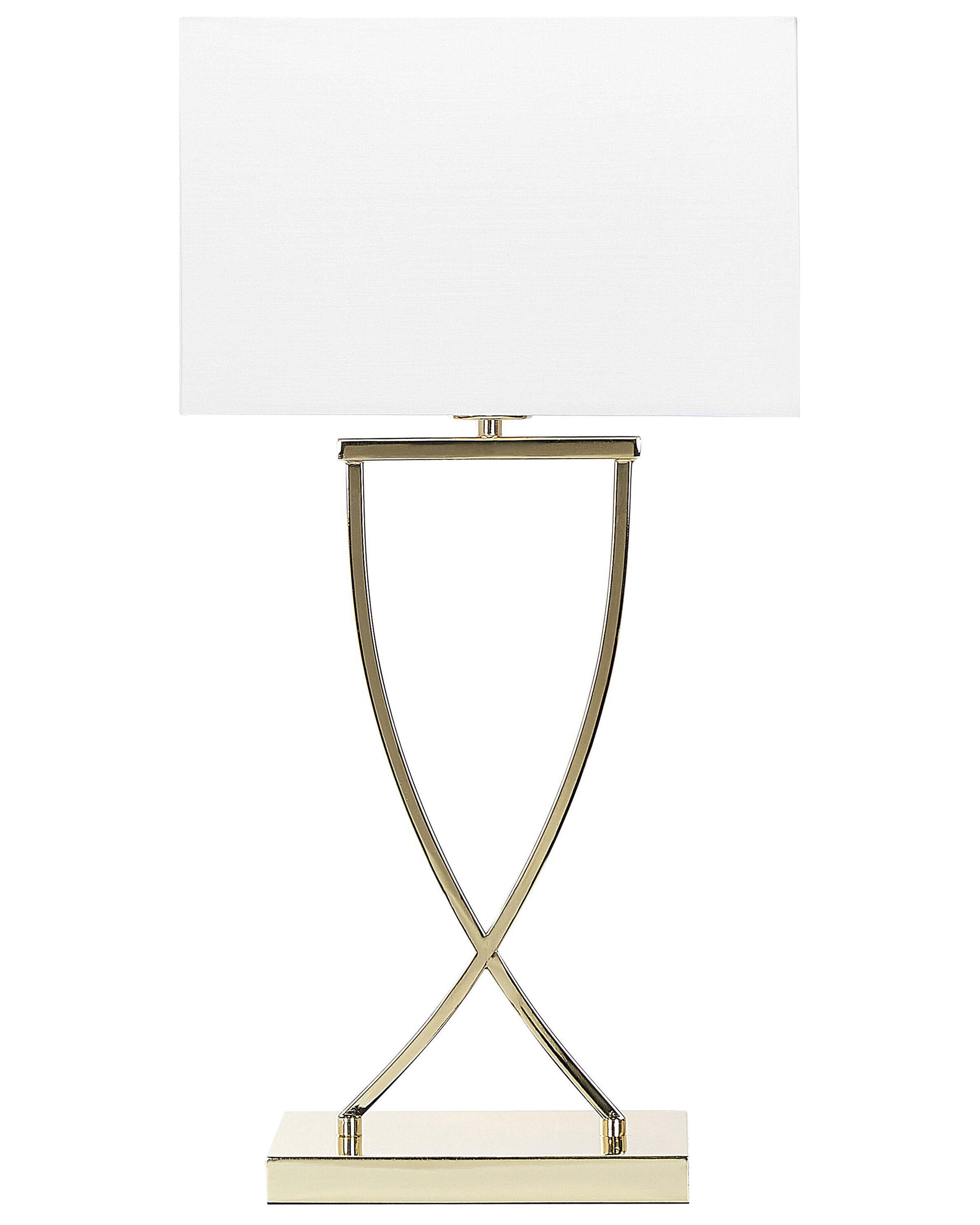 Table Lamp YASUNI Metal White/ Gold