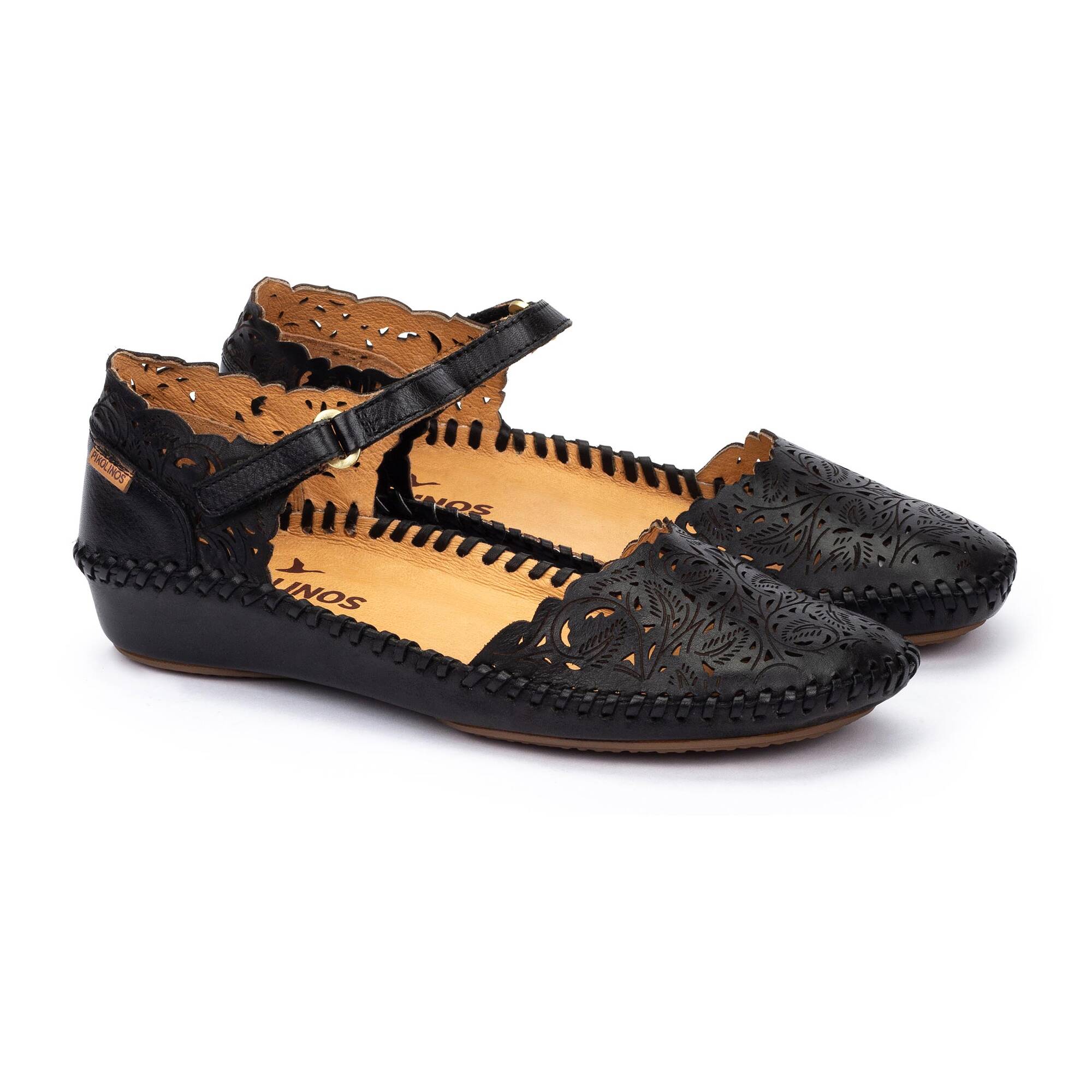 P. VALLARTA - Zapato semiabierto con cierre adherente para mujer