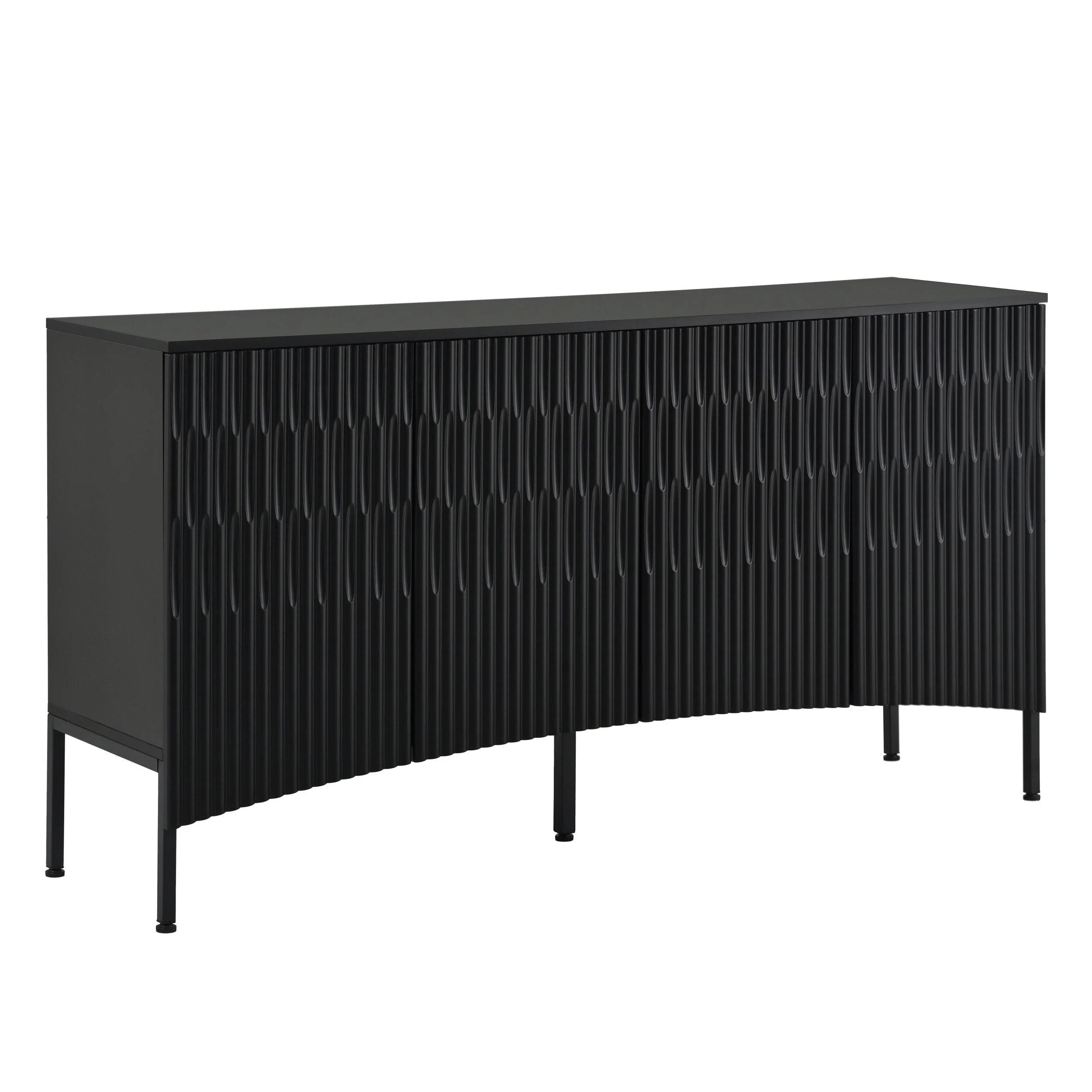 Stylish Four-Door Storage Sideboard