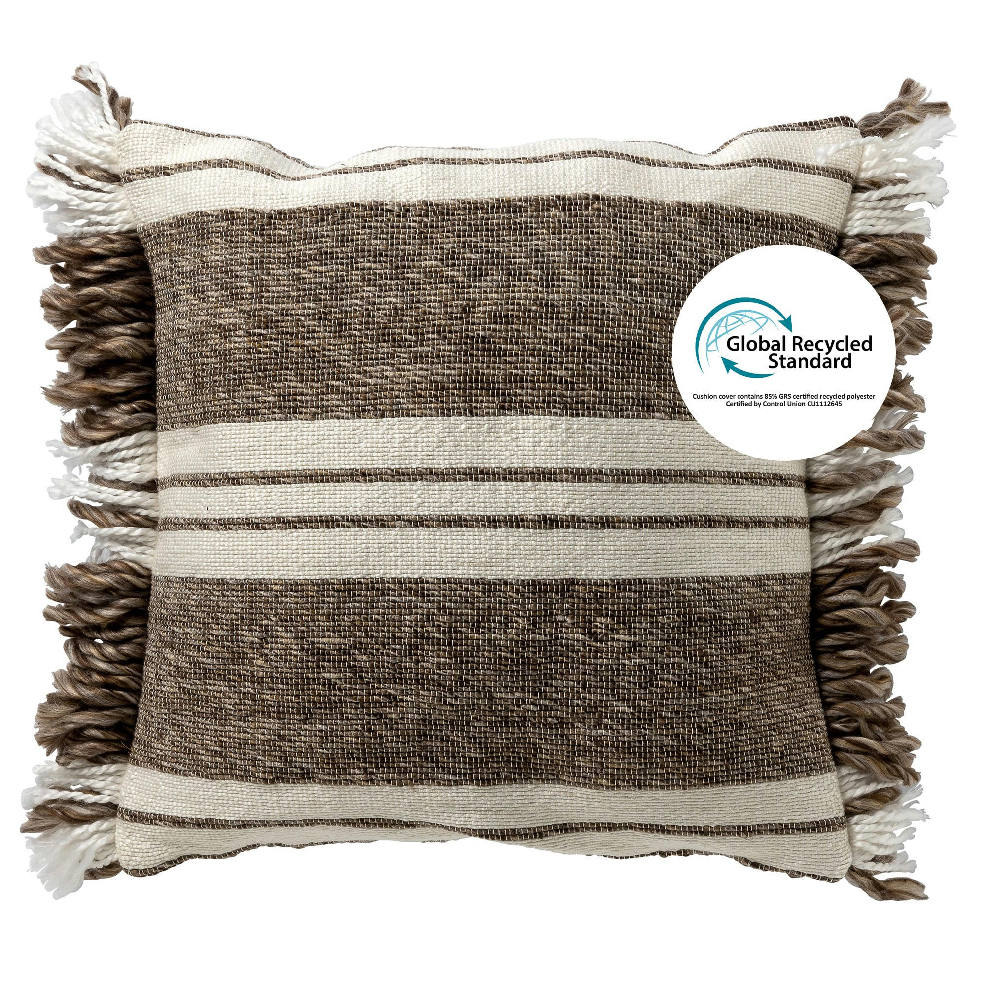 - Coussin - multicolore doux 45x45 cm avec motif rayé