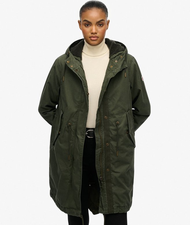 Military Borg Fishtail Parka Coat