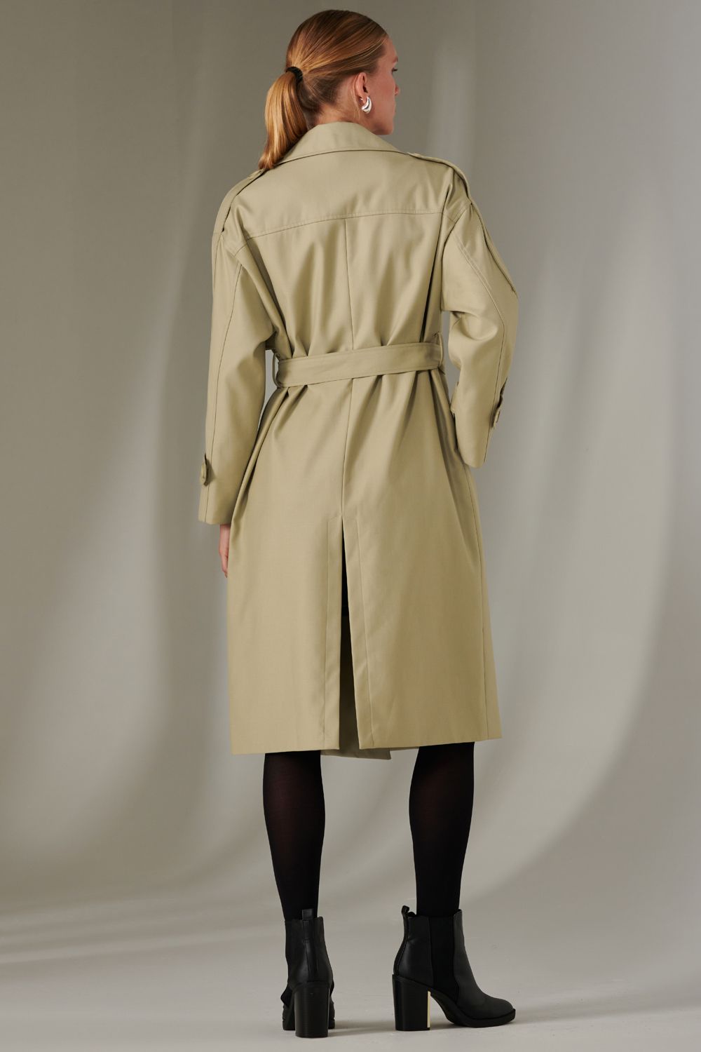 Jolie Moi Double Breasted Trench Coat