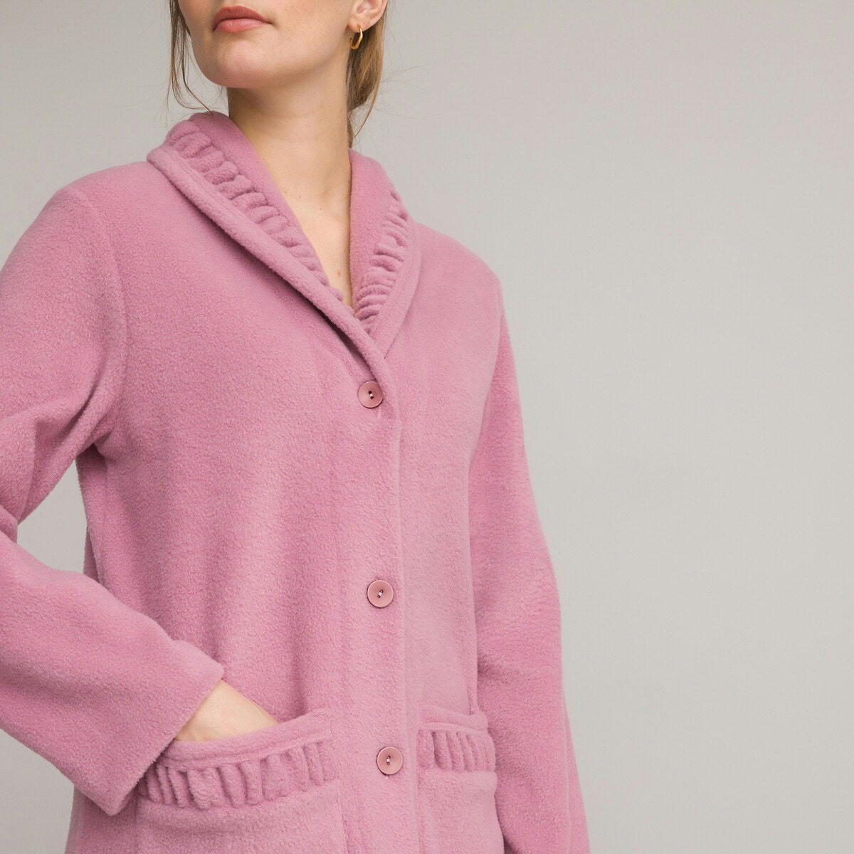 Robe de chambre en maille polaire