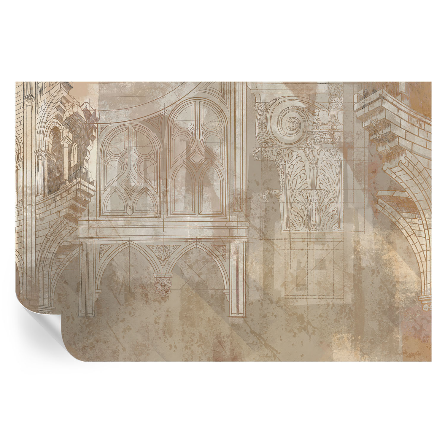 Samoprzylepna tapeta Historyczne ornamenty 104x70 Wallfluent