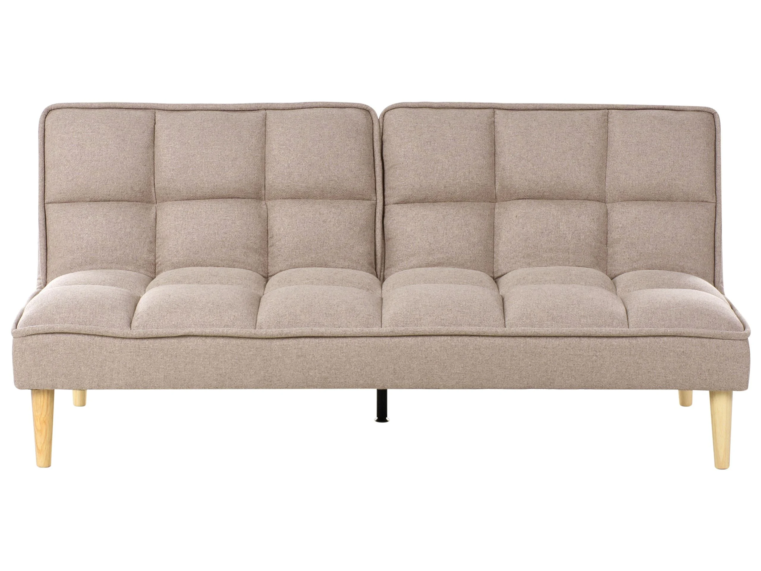 Sofa kanapa rozkładana 3-osobowa jasnobrązowa