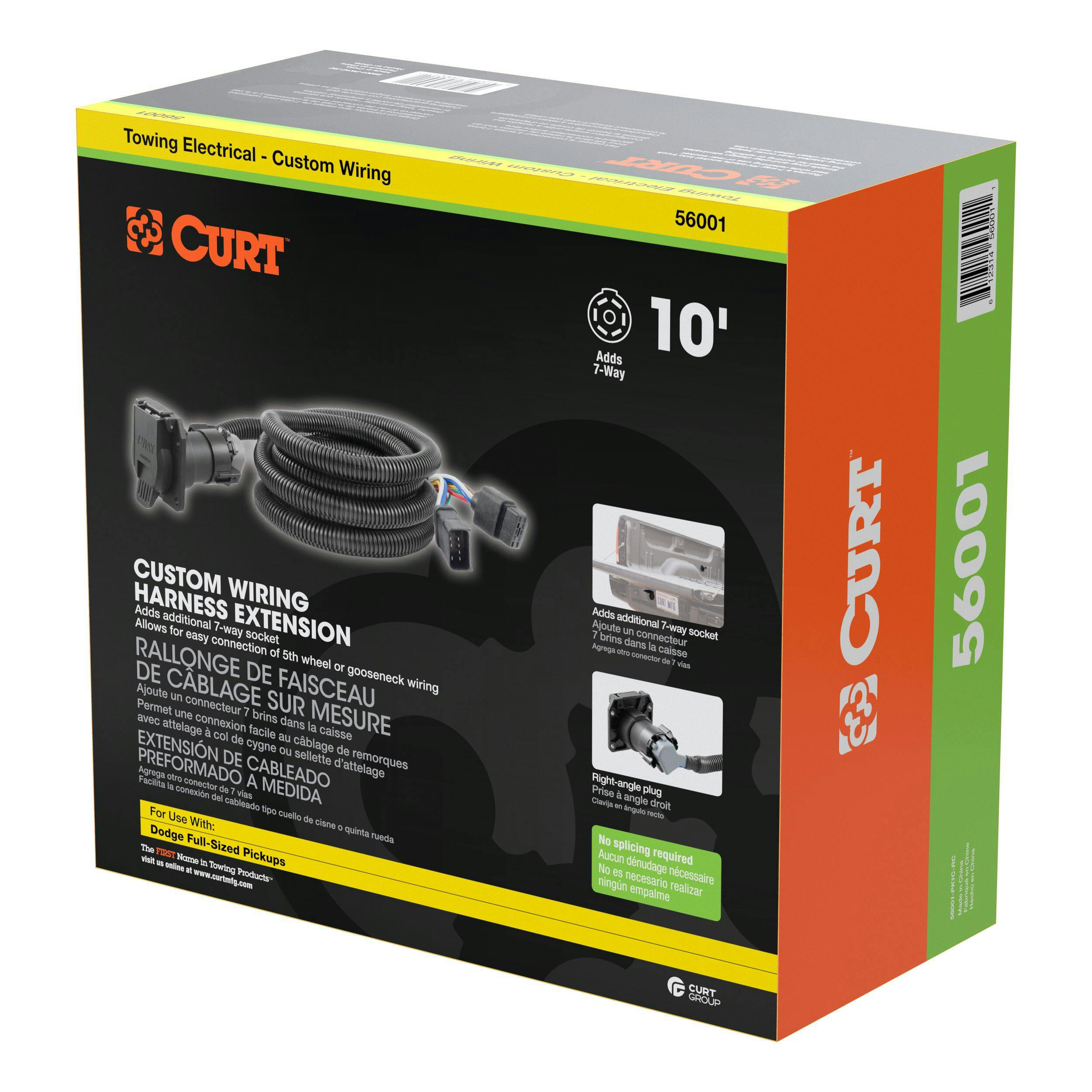 CURT Extension Harness, 10-ft