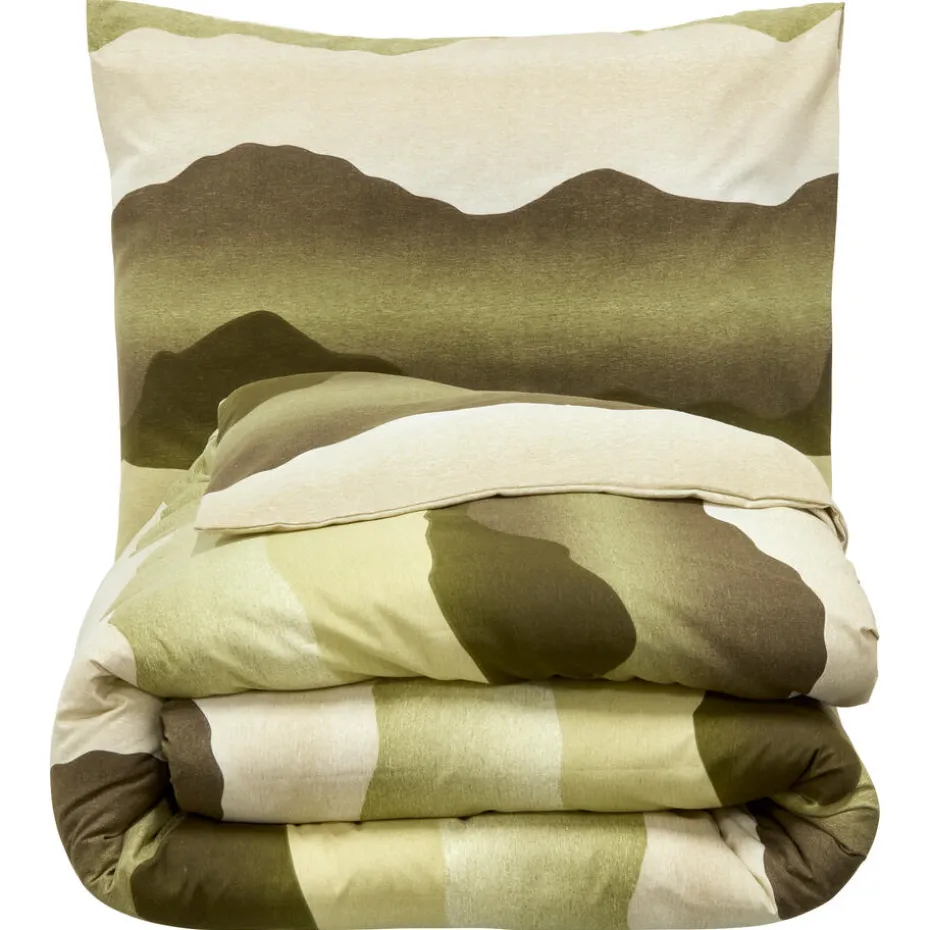 Kwantum Dekbedovertrekken | Beddengoed | Dekbedovertrek Flanel Bregje Groen 240×220 Cm 240X220CM