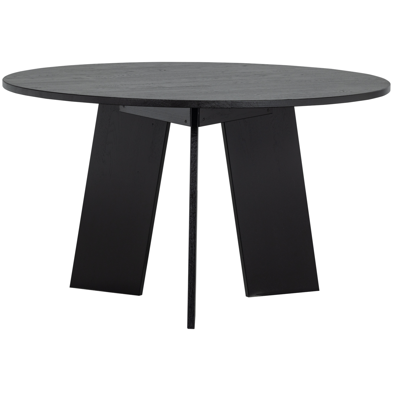 WOOOD eettafel Fries - Eiken - Blacknight - 75x129x129