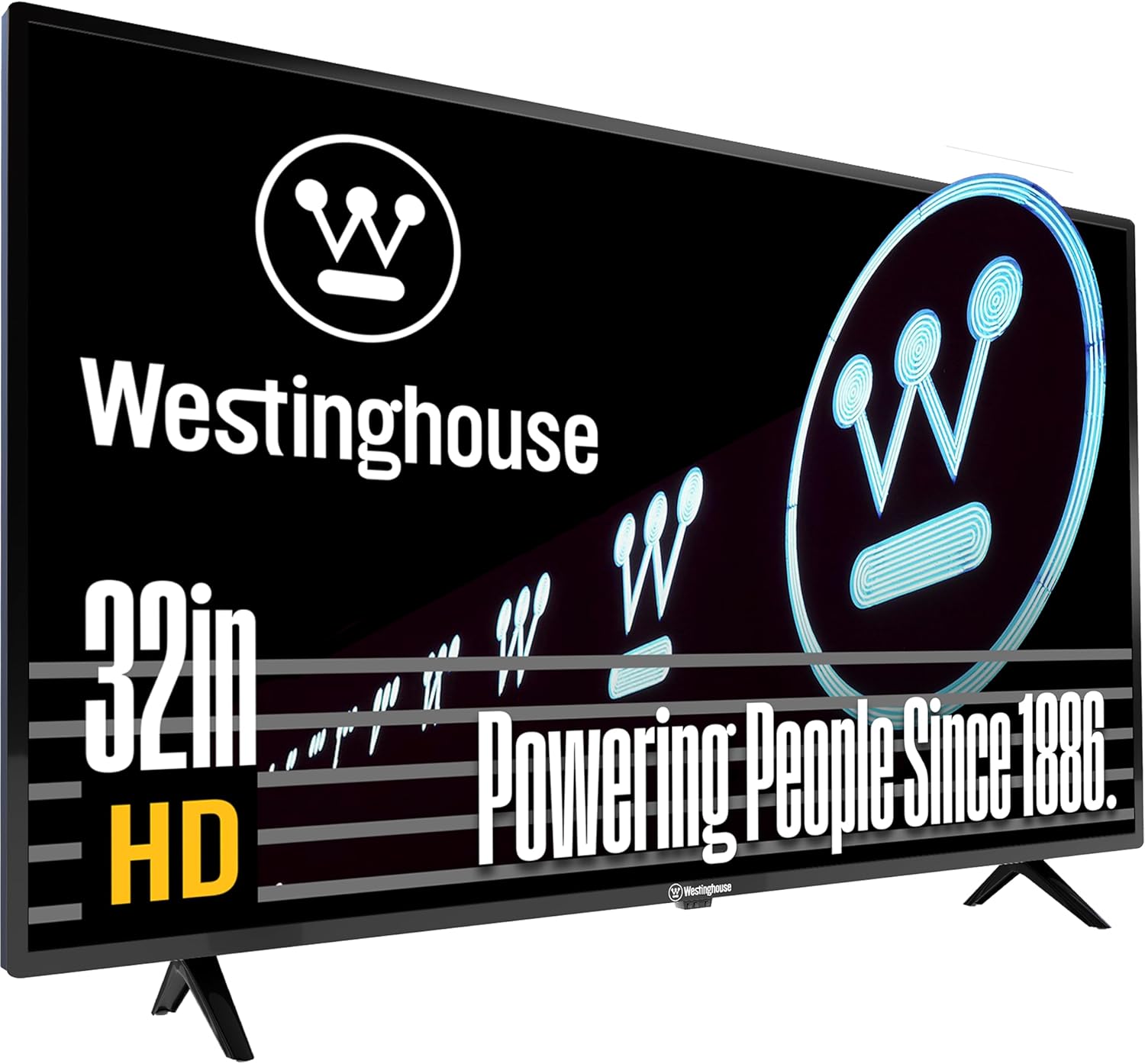 Westinghouse 32 Inch TV  HD LED Small Flat Screen Non-Smart Television  Works with Fire Stick  Roku  Apple TV  TiVo  Xumo  and Streaming Devices