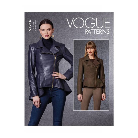 Vogue Women’s Jacket Sewing Pattern V1714 (8-16)