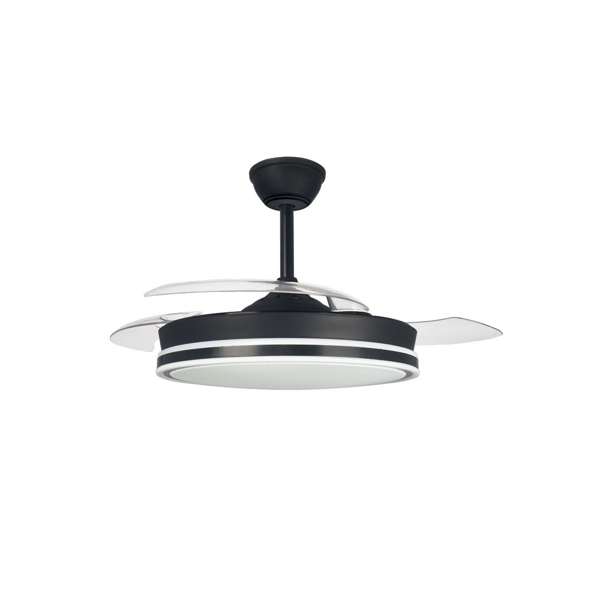 CristalRecord plafondventilator Supereco - 1 lichts - 106 x 42  cm - zwart