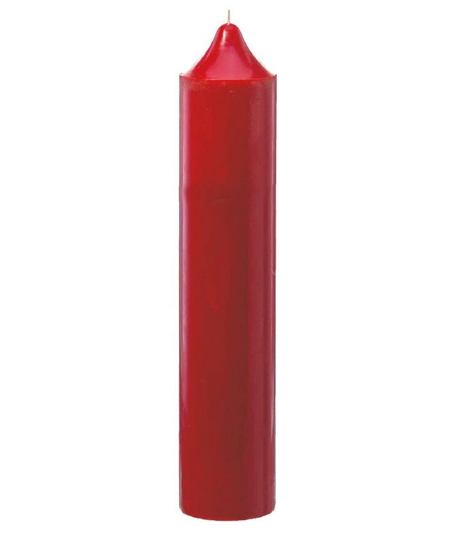 - Bougie en cire rouge H50cm