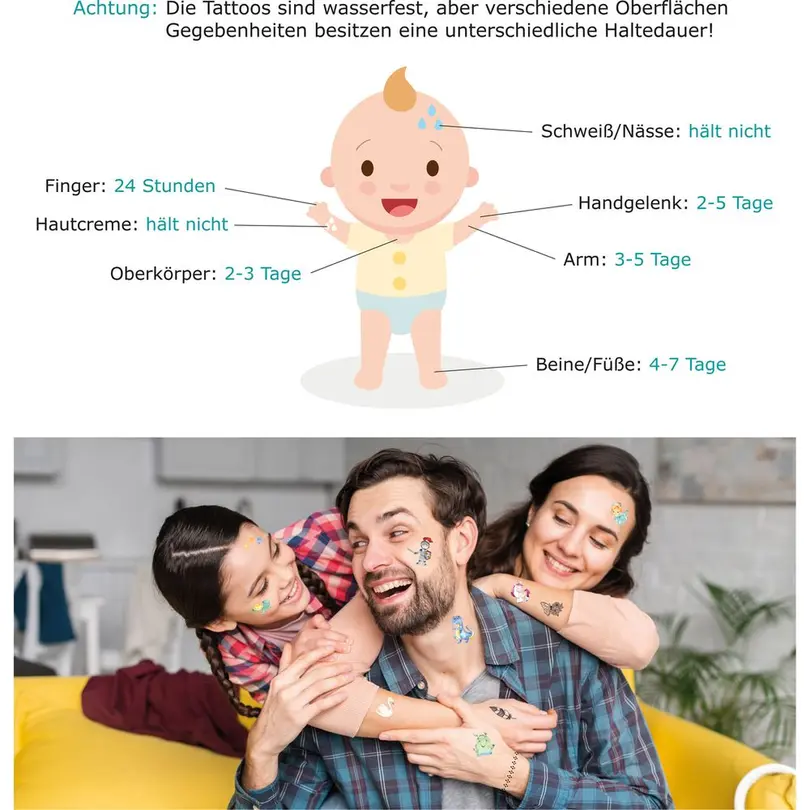 Sticker 6er-Set Pop Art