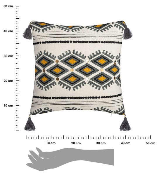 Poszewka Aztec bawełniana kolorowa 40x40 cm dekoracyjna