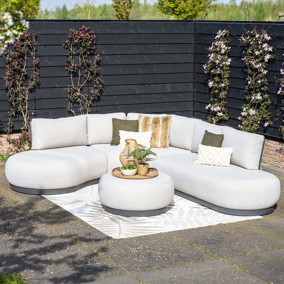 Garden Impressions San Jose loungebank 3-delig links - valley sand