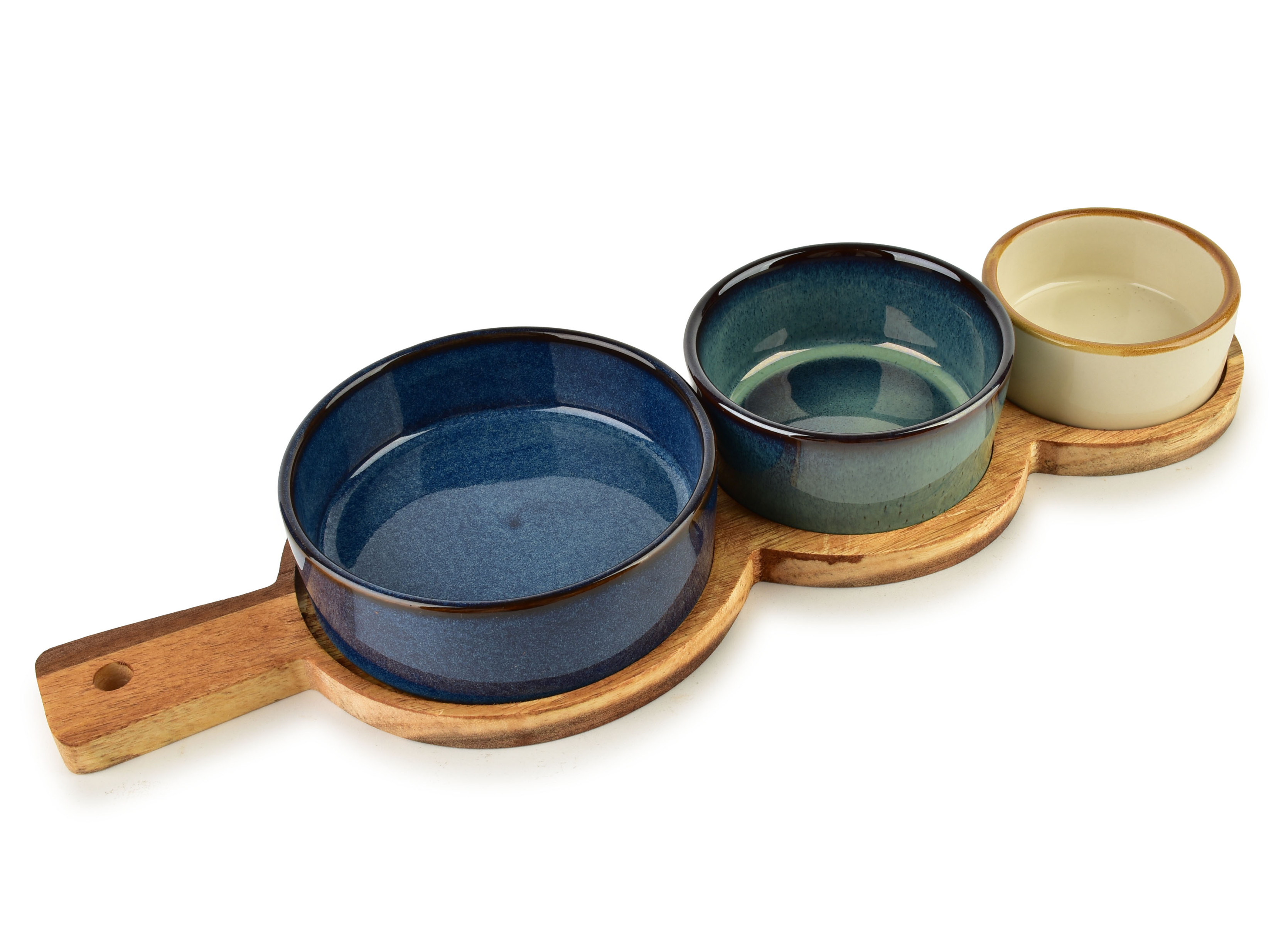 MODERN KITCHEN Deska z 3 miskami 160ml/120ml/80ml