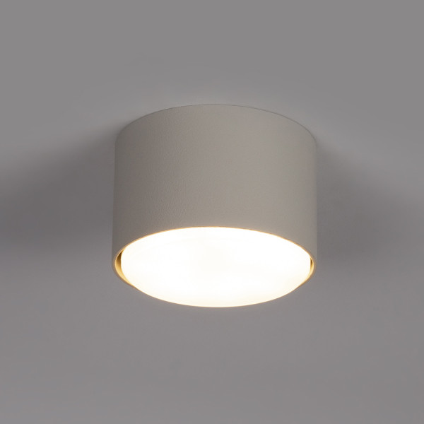 Spot okrągły szary beż beż TUBO 1xGX53x12W wym:5,5x8x8cm IP20 Sigma