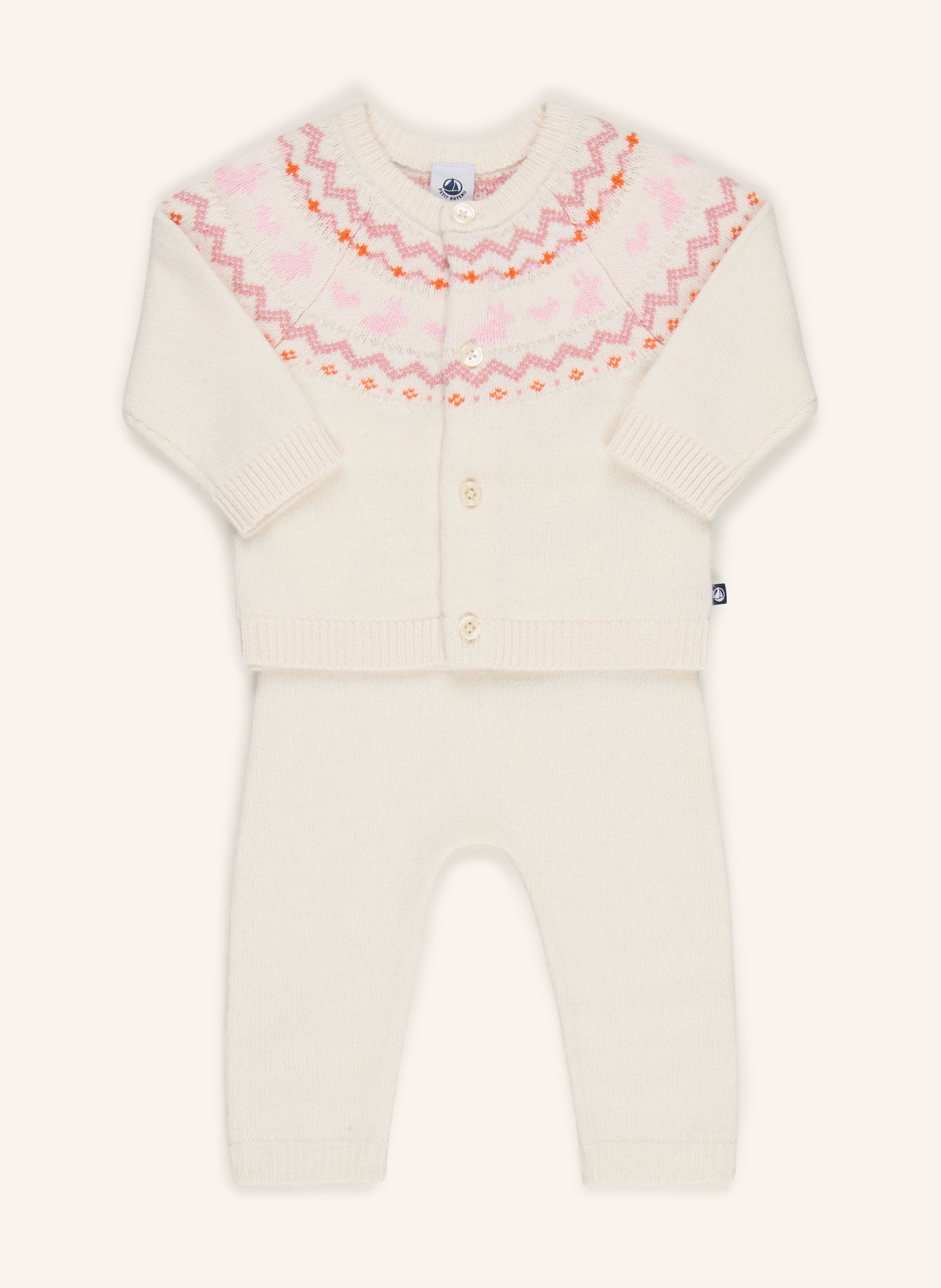 PETIT BATEAU Set: Strickjacke und Strickhose