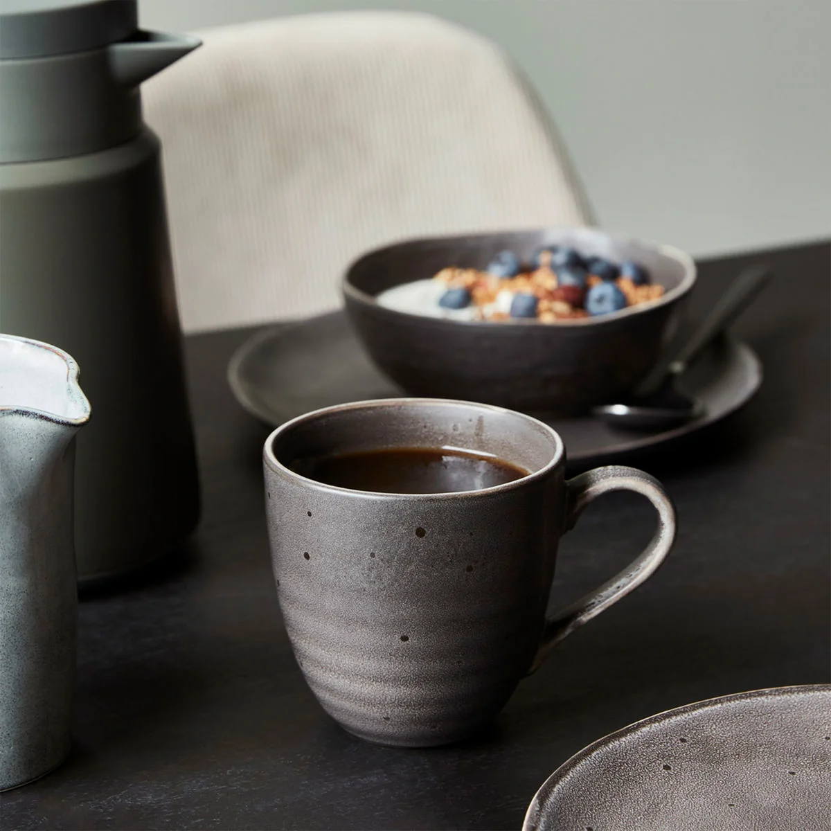 House Doctor - Rustic Tasse H 9 cm, graublau