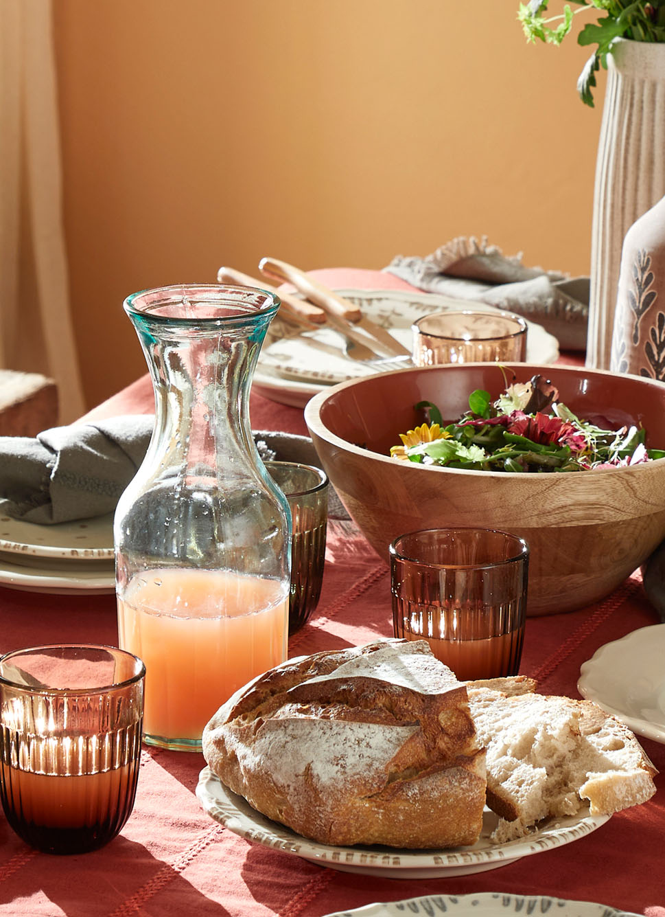 CARAFE ÉPURÉE EN VERRE RECYCLÉ TRANSPARENT