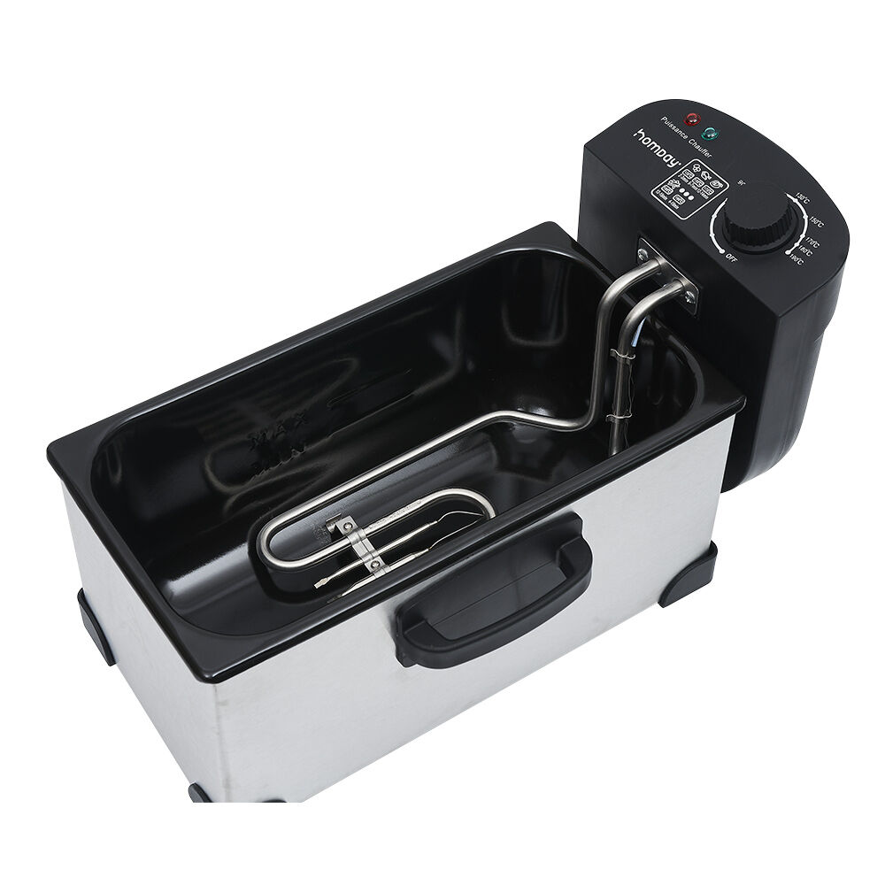 Friteuse électrique Homday en inox 3L 2000W