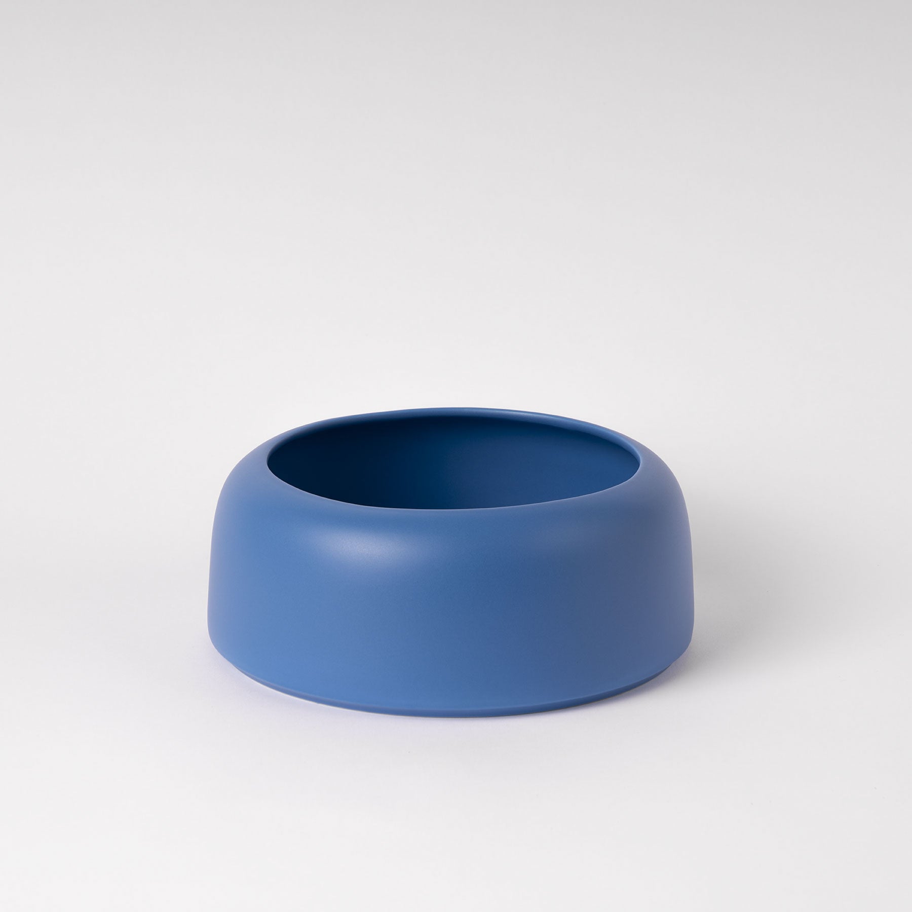 Electric Blue Rounded Rim Decorative Bowl