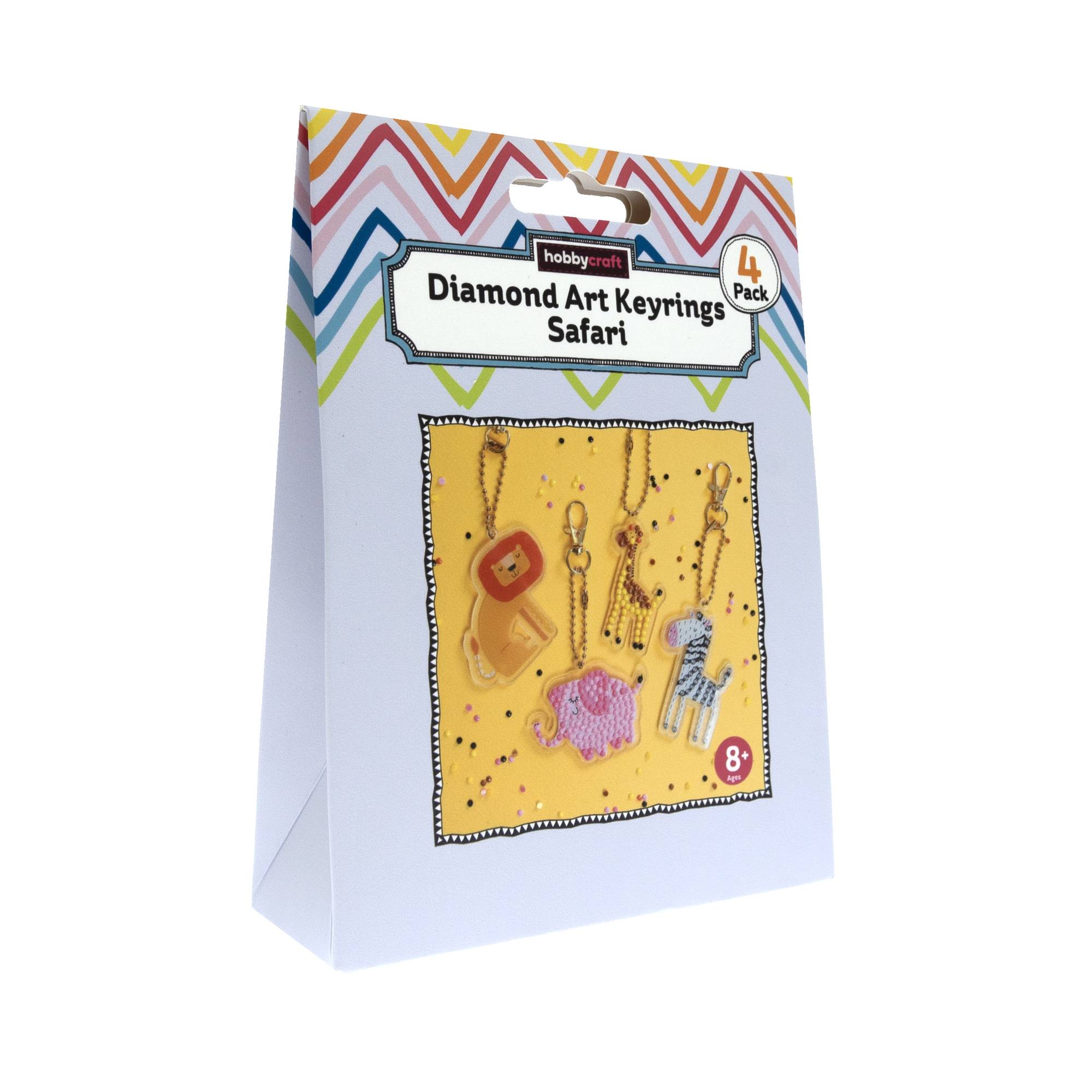 Safari Diamond Art Keyring Kit