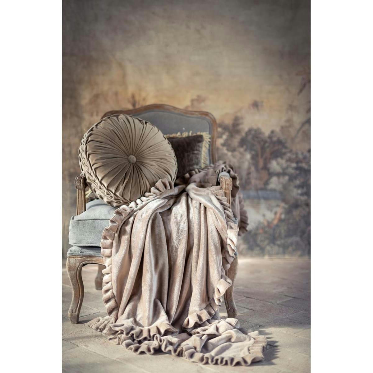 - Plaid en polyester marron 190 cm