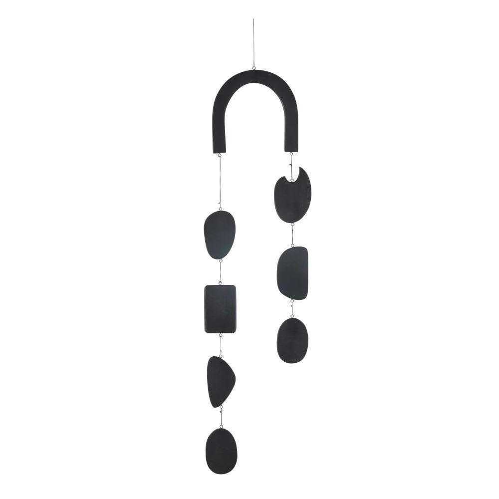 HARRIS - Déco murale mobile en bois de manguier noir 25x117