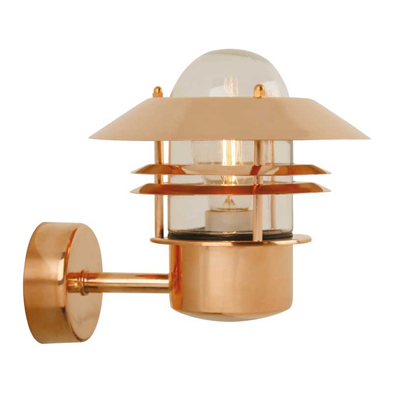 Nordlux Blokhus Wandlamp Buiten | E27 | IP54 | Koper | Seaside