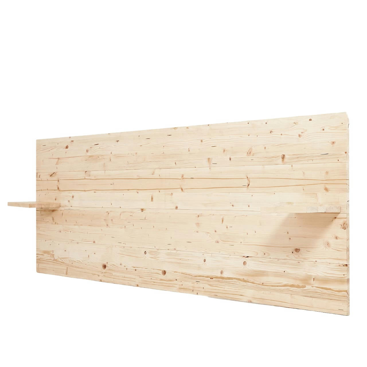 NALA - Tête de lit avec table de chevet de couleur beige pour lit 135 cm