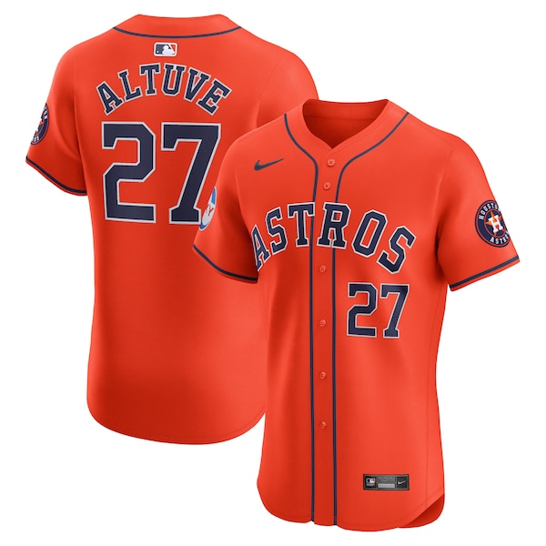 Jose Altuve Houston Astros Nike Alternate Elite Player Jersey - Orange