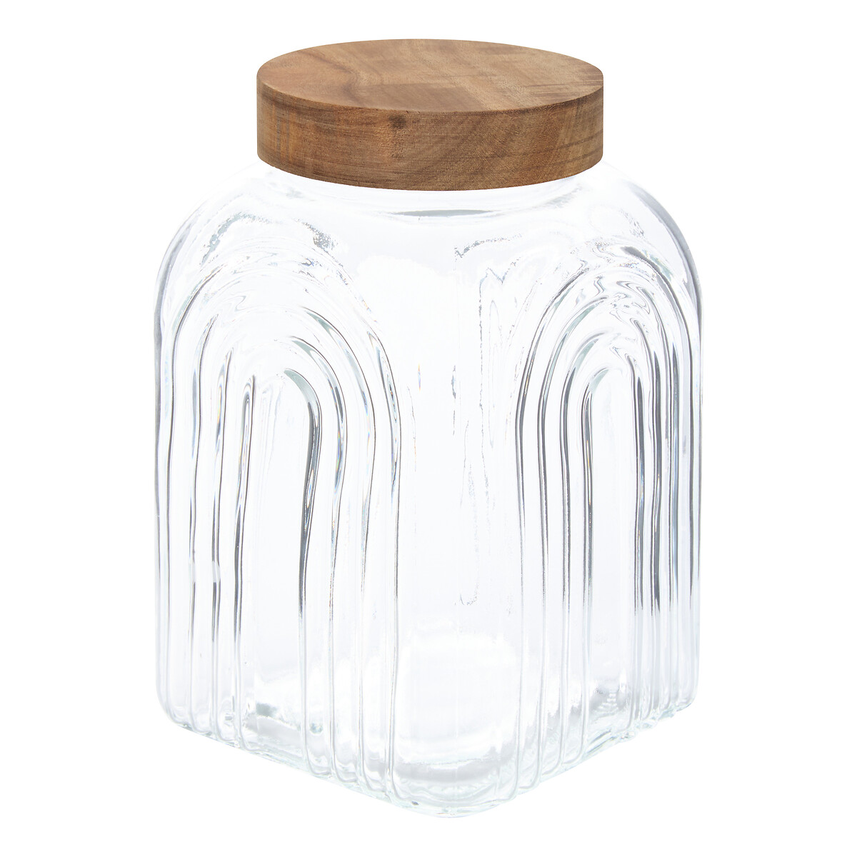 Frasco ARCHE com tampa madeira acácia 4L