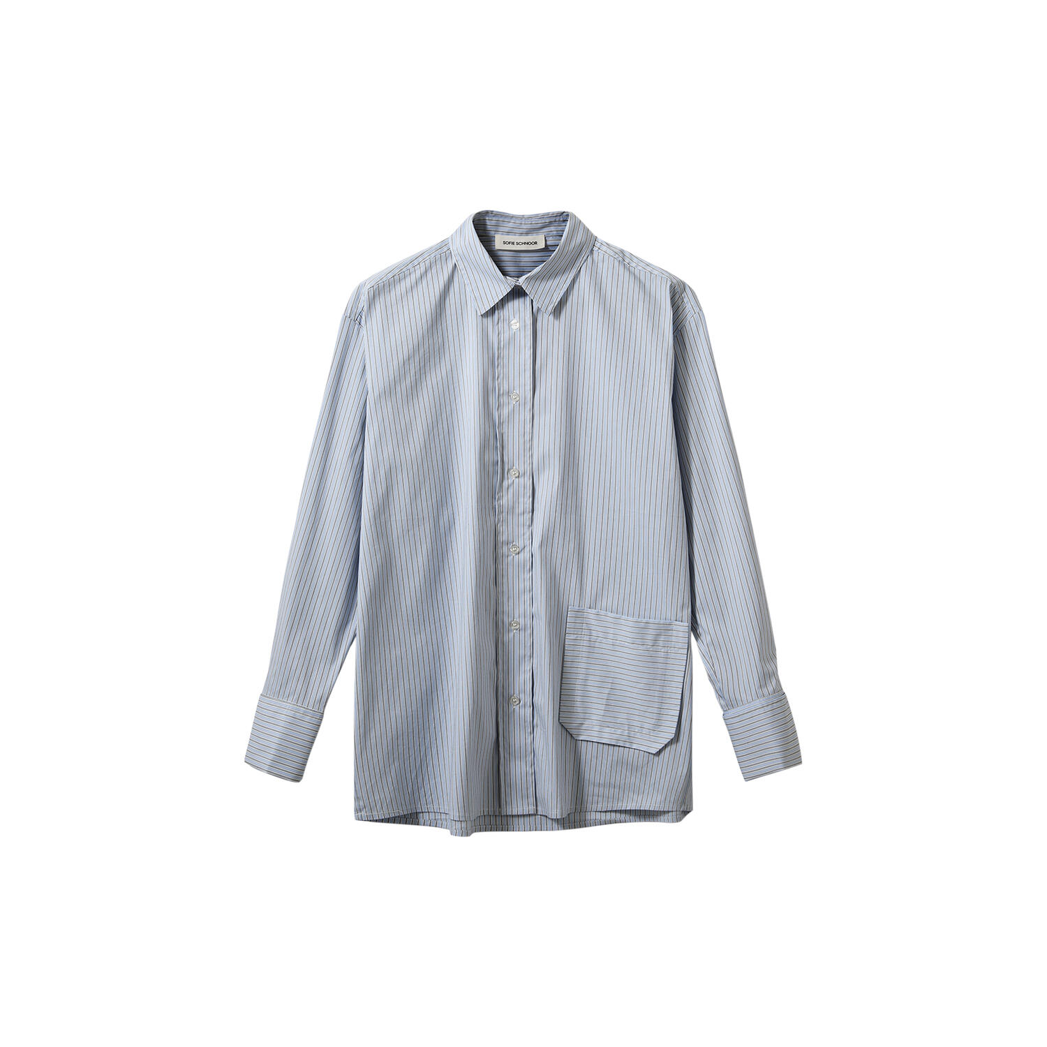 SylvieSW Shirt, light blue striped