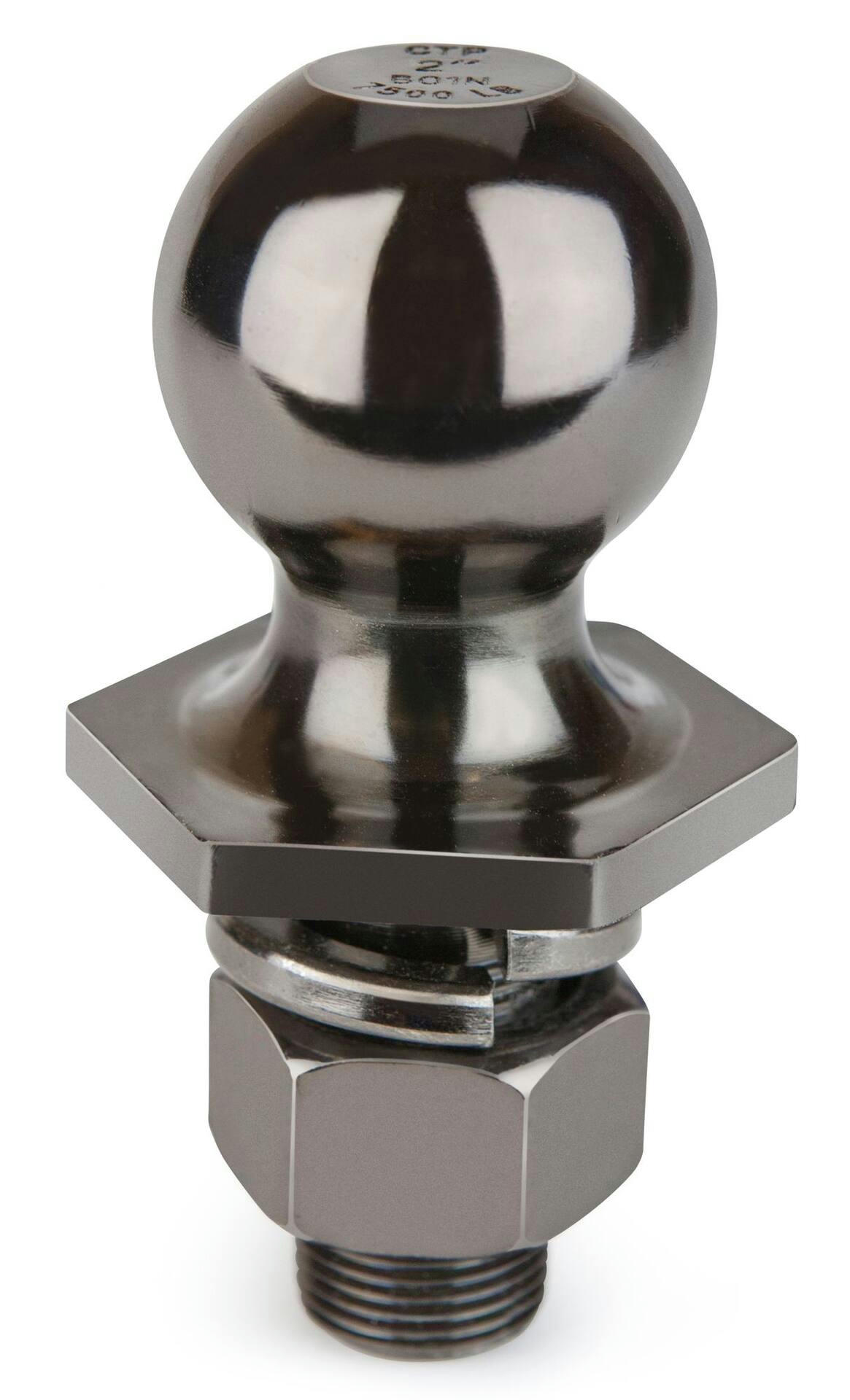 REESE Towpower CarbonForged Towing Hitch Ball, Black Nickel, 2-in