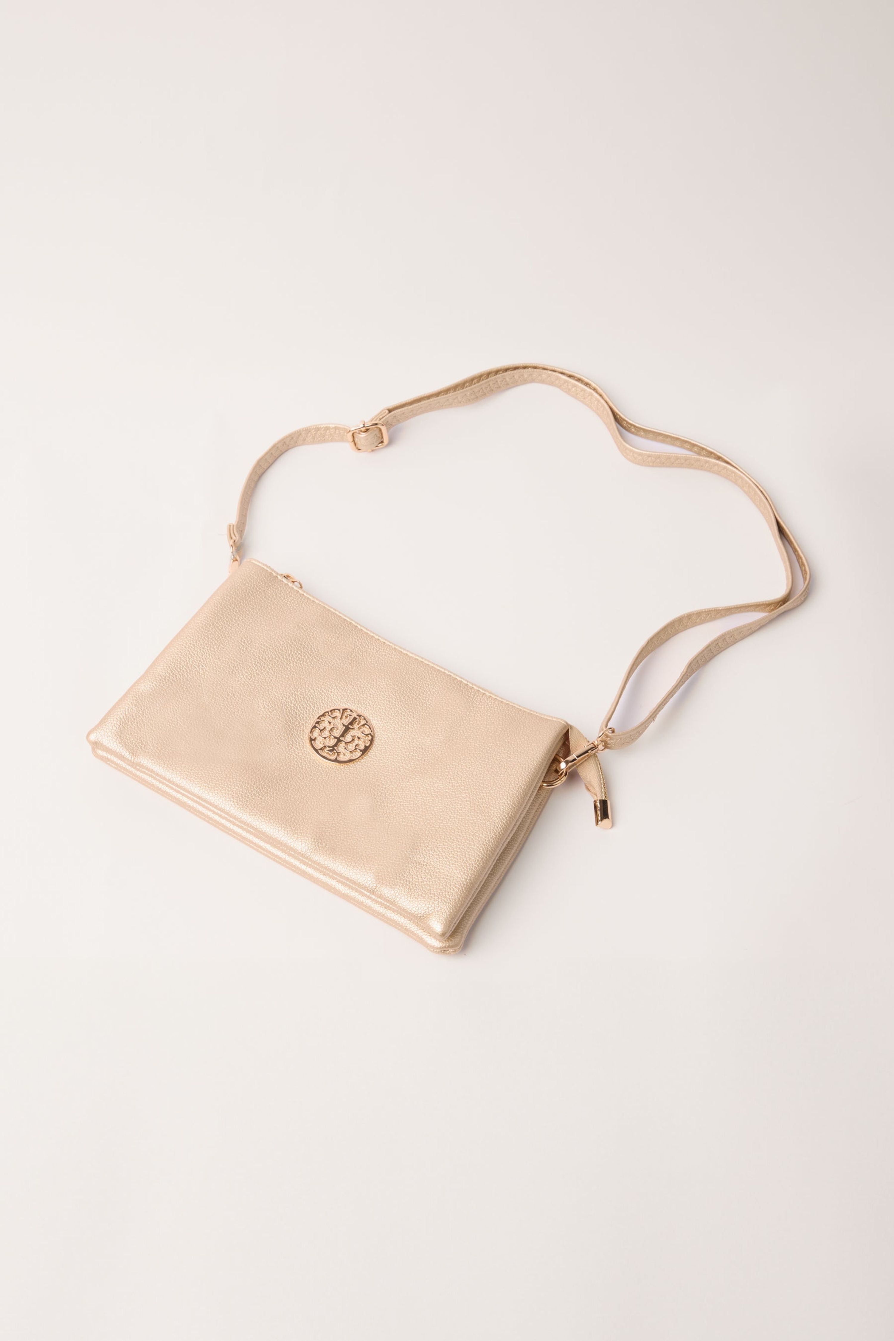 Blue Vanilla Clutch Pouch With Strap